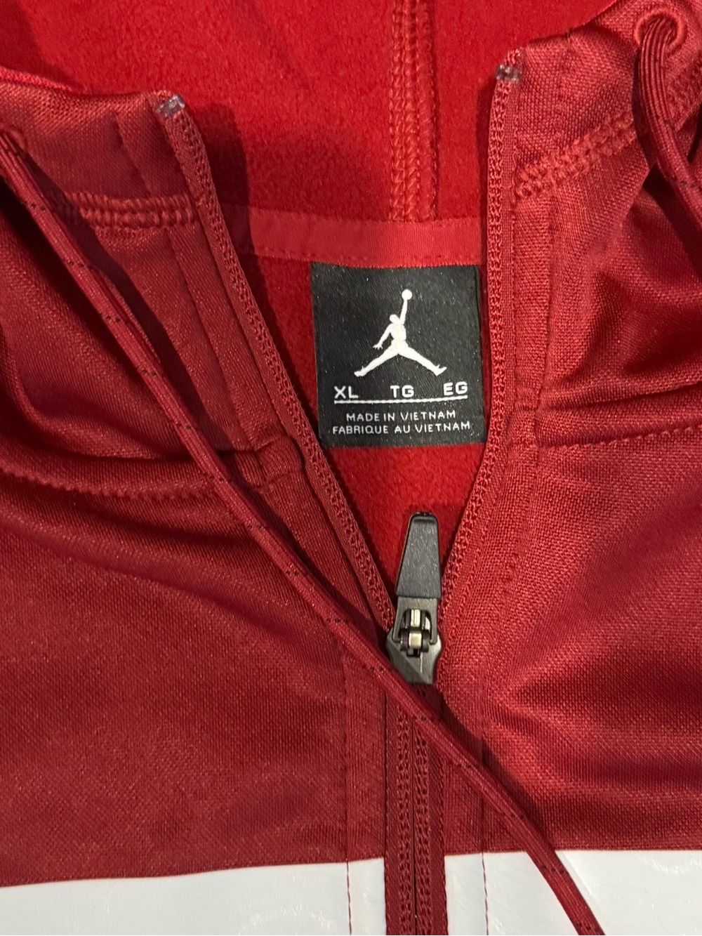Jordan Red Hooded Full-Zip Jacket University of Oklahoma OU - Picture 2 of 3